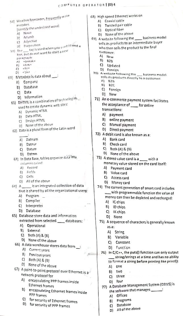 Past Paper Page 4