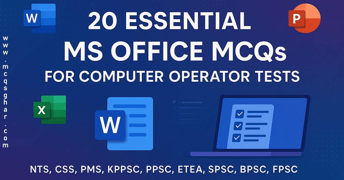 A collage of MS Word, MS Excel, and MS PowerPoint logos.